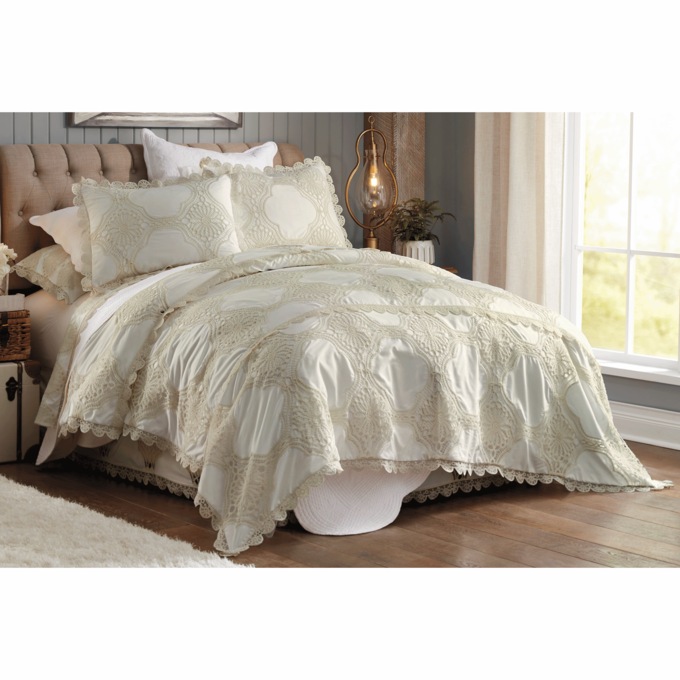 Scalloped Crochet Sham, , large