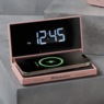 Studebaker 4-in-1 Charging Clock, Rose Gold, large