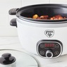 Green Life Slow Cooker Healthy Duo 6-Quart Slow Cooker, White, large