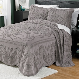 Scallop Chenille Bedspread, , large