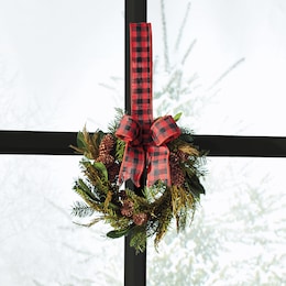 Hanging Mini Christmas Wreath, , large