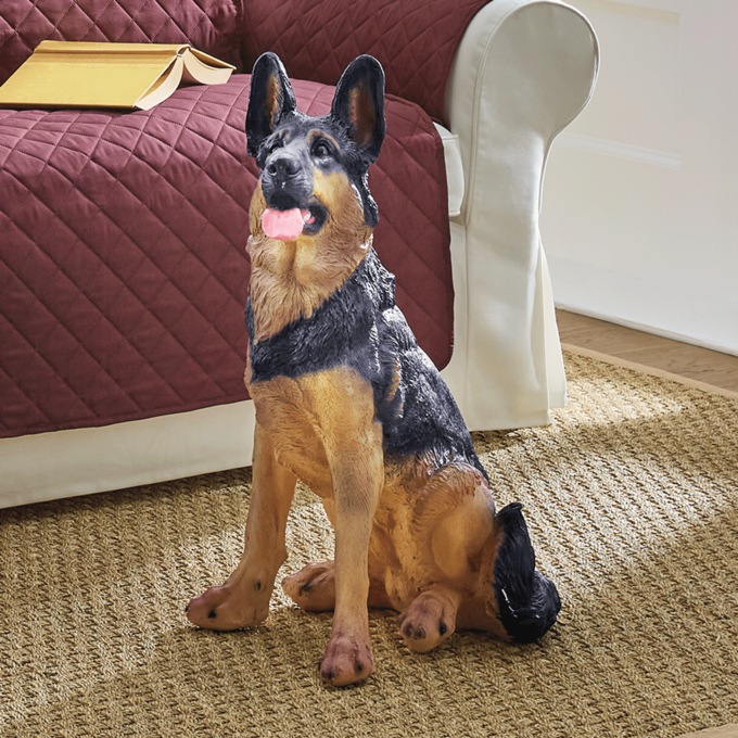 German Shepherd Statue, , large