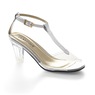 The Marnie Sandal with Rhinestone Strap and 2.5” Clear Acrylic Heel, , large