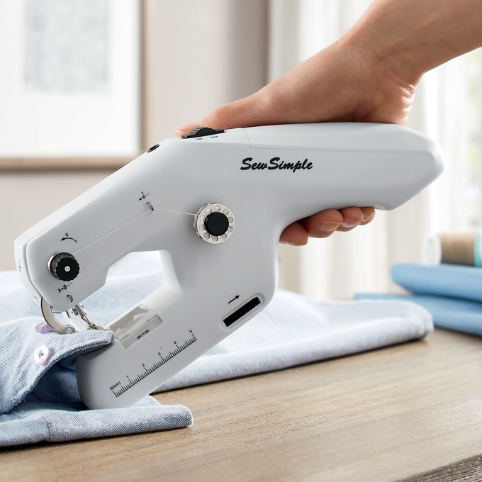 SewSimple Handheld 2-Thread Sewing Machine, , large