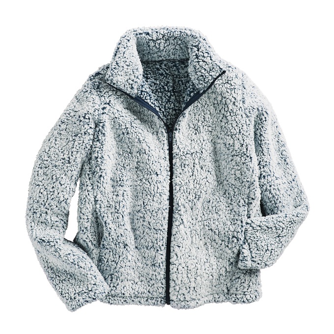 Sherpa Jacket, Navy, large