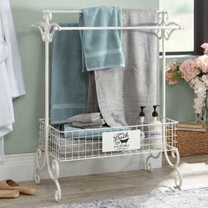 Antique Bath Towel Rack, , large