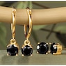 Gemstone 2-Pair Post and Hoop Earring Set, , large