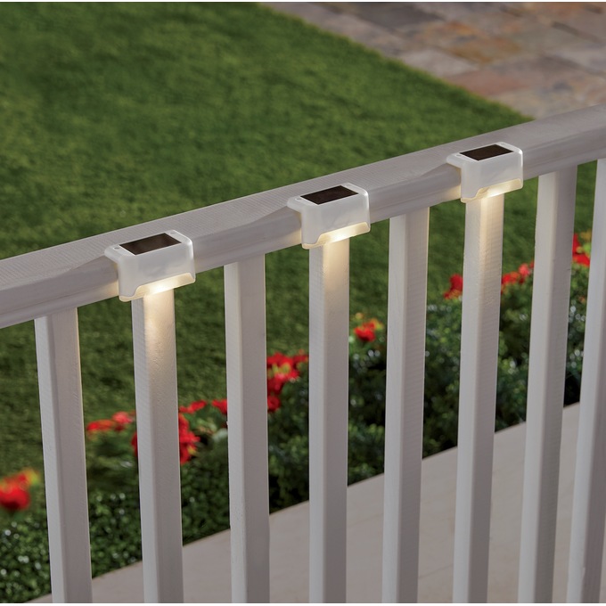 Set of 3 Solar Deck Lights, , large