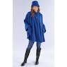 Fleece Ruffle-Trim Cape, , large