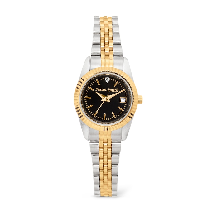 Men's or Women's Personalized Watch with Diamond Accent, , large