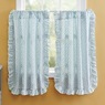 Mayfair Romantic Ruffled Semi-Sheer Cape Cod Tier Pair, , large