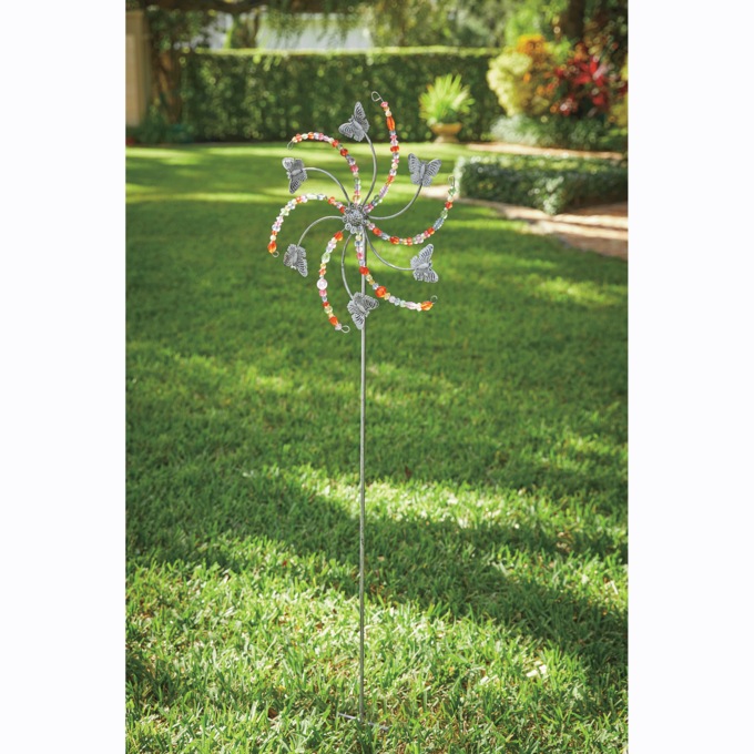 Butterfly Spinner, Silver, large