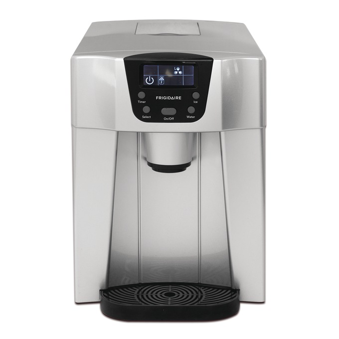 Frigidaire 2-in-1 Ice Maker & Water Dispenser, Silver, large