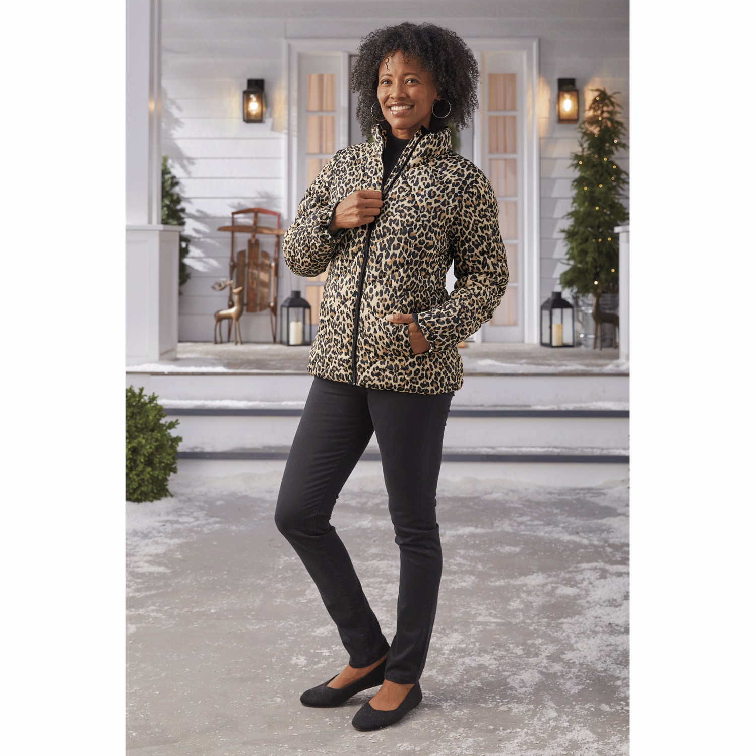 ジャケット・アウター Leather & UNIQLO DOWN & Leopard Jacket Women's Light Puffer Jacket | Seventh Avenue