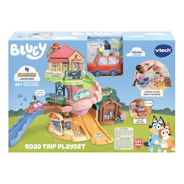 VTech Go! Go! Smart Wheels Bluey Road Trip Playset, , large