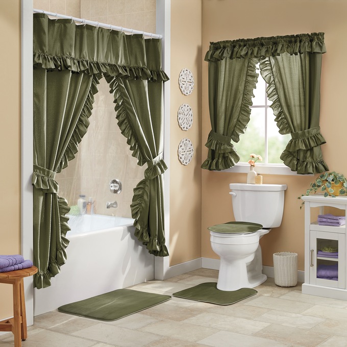 Serene 11-Piece Bath Set, Olive, large