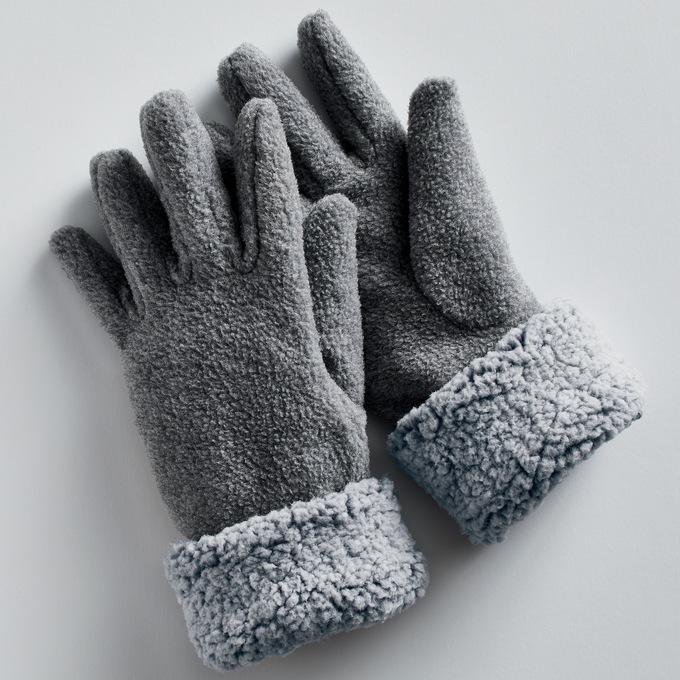 Simone Sherpa Cape and Gloves Set, , large