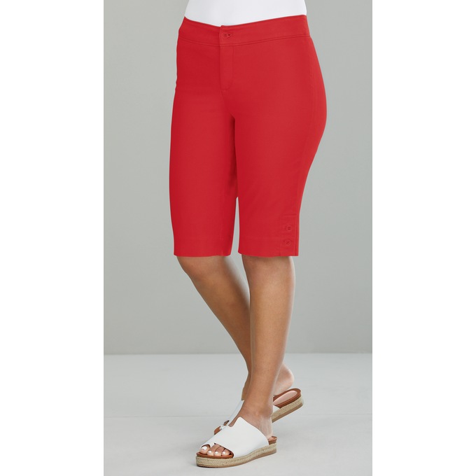 Button-Leg Bermuda Short, , large