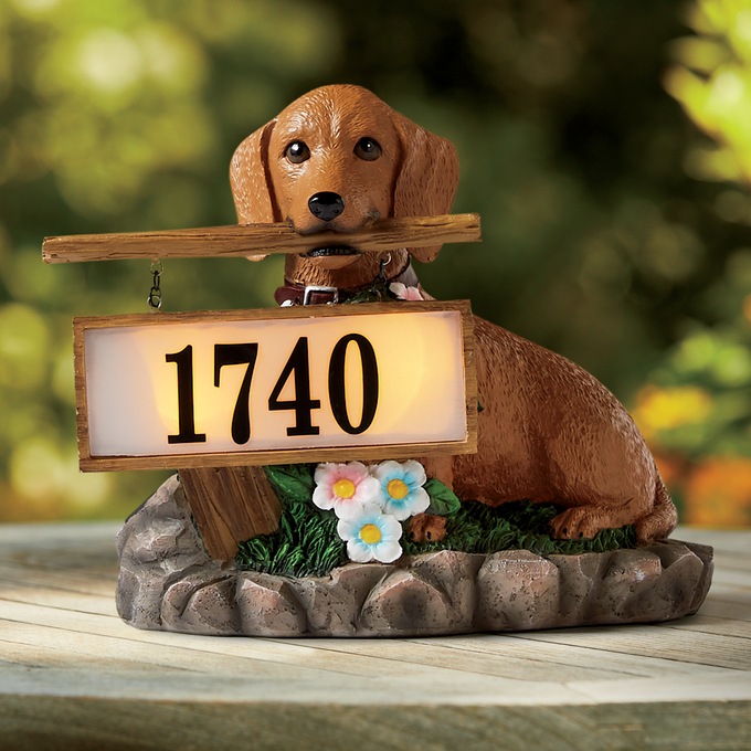 Solar House Number Dog, , large