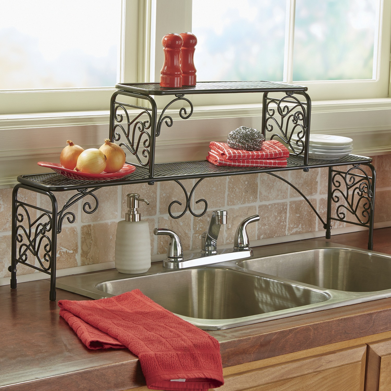 Scroll OverTheSink Sink Shelf Seventh Avenue