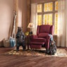 Microfiber Wingback Recliner, , large