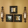 Set of 2 Della Corte Sconces, Black, large