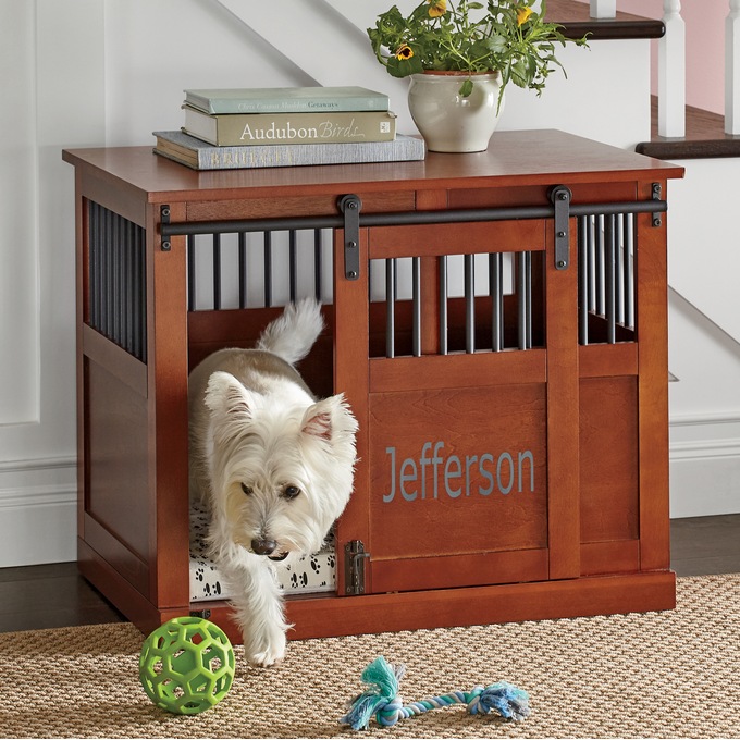 Barn Door Medium Pet Crate, , large