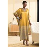 Chi Women's Long Caftan with Regal Border Print, , large