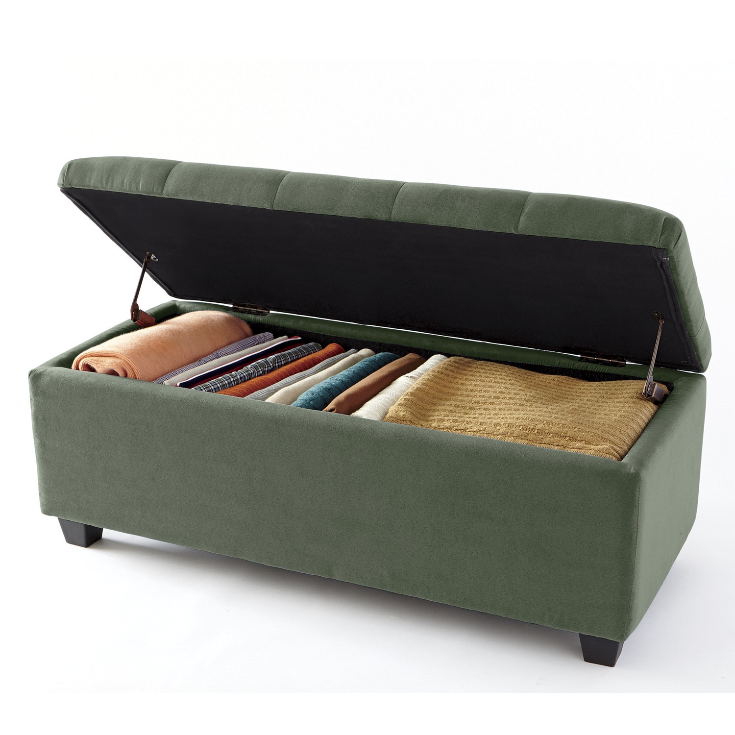 Plush Storage Ottoman Seventh Avenue