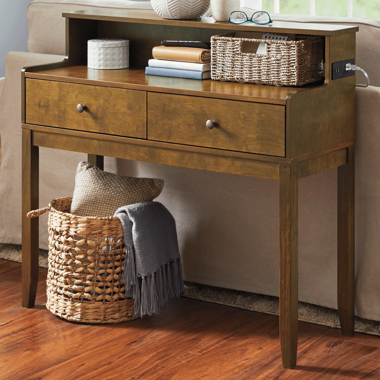 Powered Console Table | Seventh Avenue