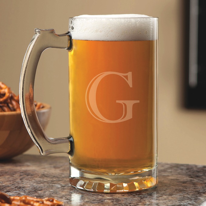 Personalized 16-oz. Beer Mug, , large