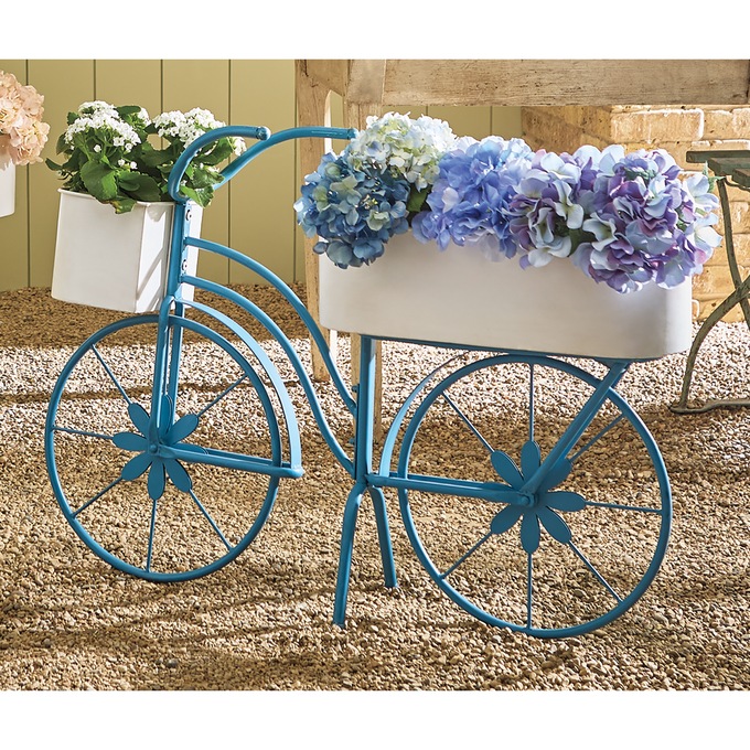 Bike Planter, Blue, large