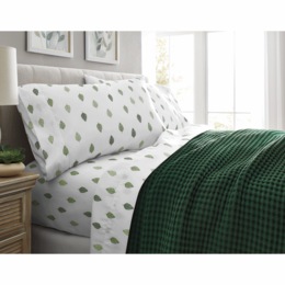 Leaf Microfiber Sheet Set, , large