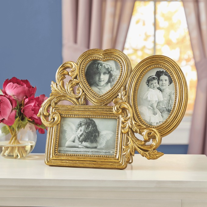 Traditional Golden Picture Frame, , large