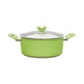 7-Piece Colorful Carbon Steel Nonstick Cookware Set, Lime Fizz, large