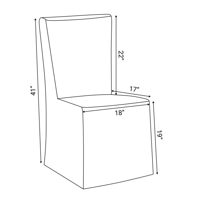 Color Connection Dining Room Chair Cover, , large