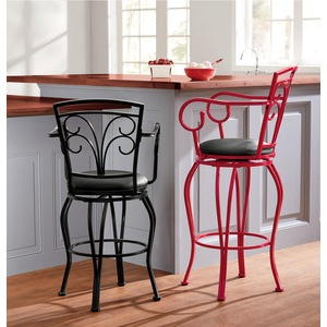 Scroll Arm Bar Stool, , large