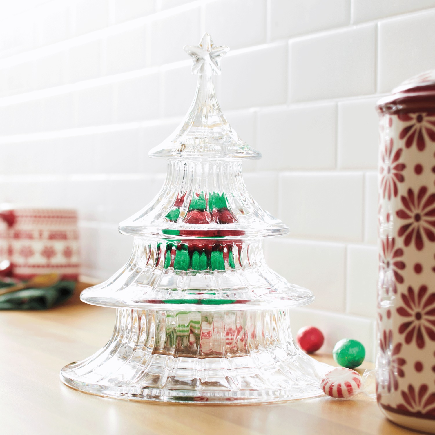 Mikasa Holiday Treats Stacking Tree Candy Dish | Seventh Avenue