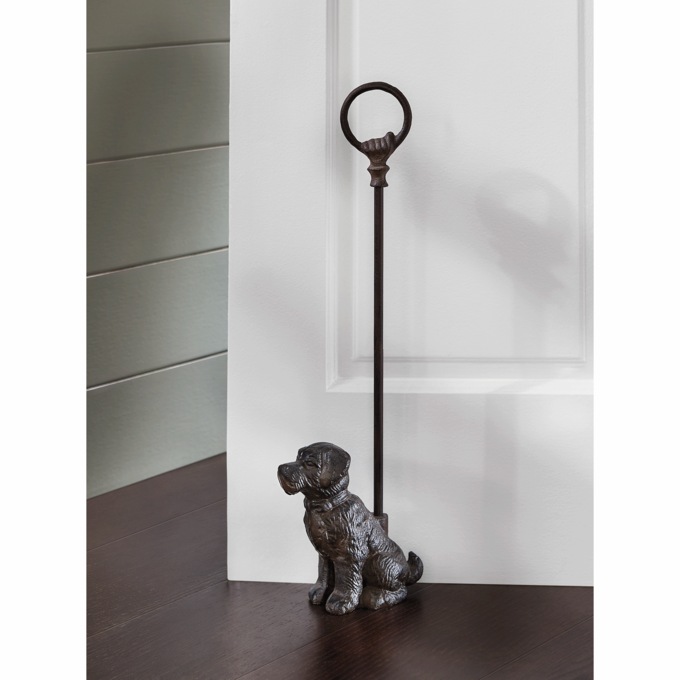 Cast Iron Doggy Door Stop, , large