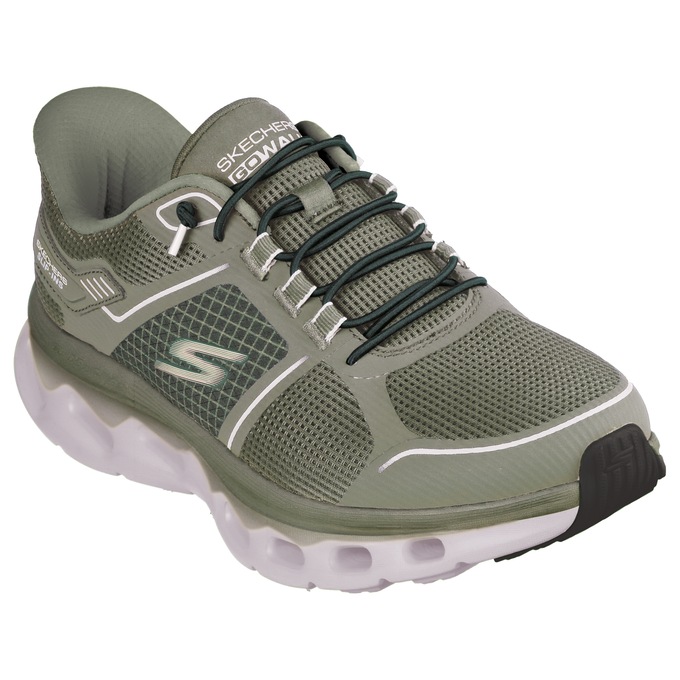 Skechers Women's Slip-Ins GO WALK Glide-Step 2.0 Elektra Shoe, Olive, large