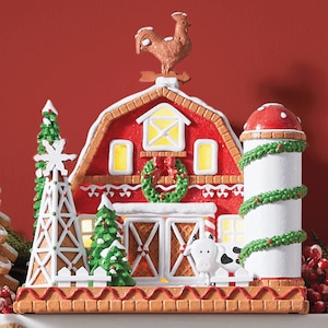Gingerbread Barn and Silo, , large