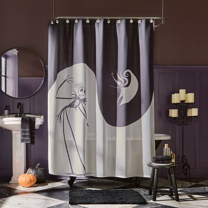 Nightmare Before Christmas Shower Curtain, , large