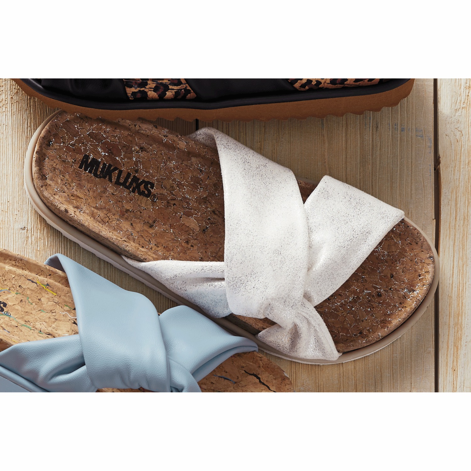 Muk Luks Jasmine Knotted Slide with Memory Foam | Seventh Avenue