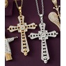 Diamond Cross Pendant, , large