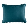 Chateau Cotton Sham with Scalloped Edges, Teal, large