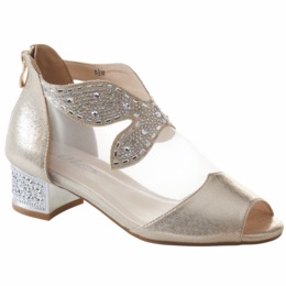  Mesh &amp; Bling Women's Shootie with Silvery Accents, Beads &amp; Sequins &amp; 1.5&rdquo; Heel, , large