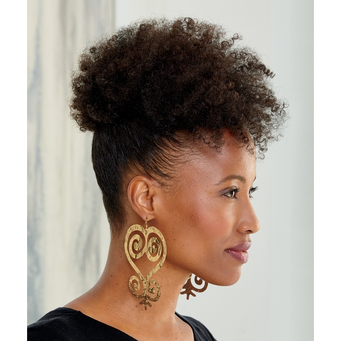 African Symbol Earrings, , large