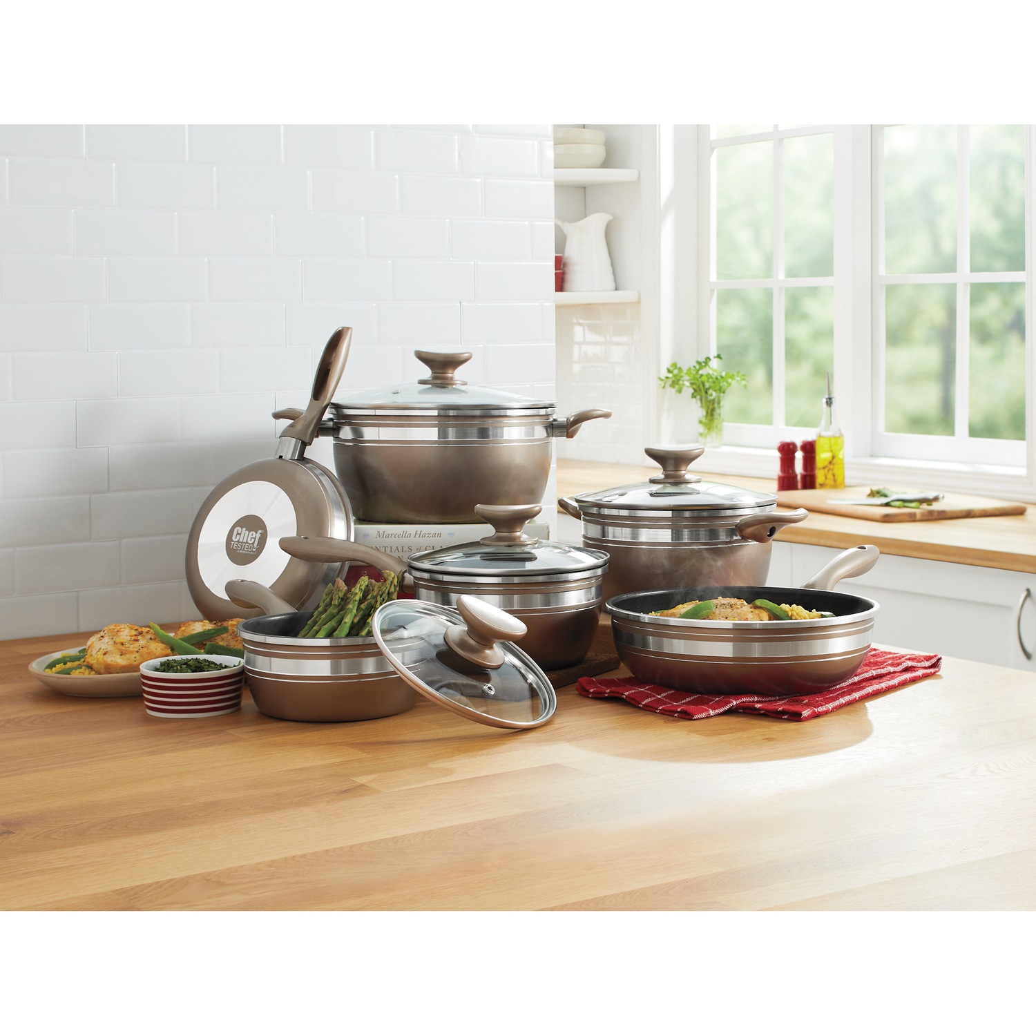 10-Piece Chef Tested® Banded Cookware Set | Seventh Avenue