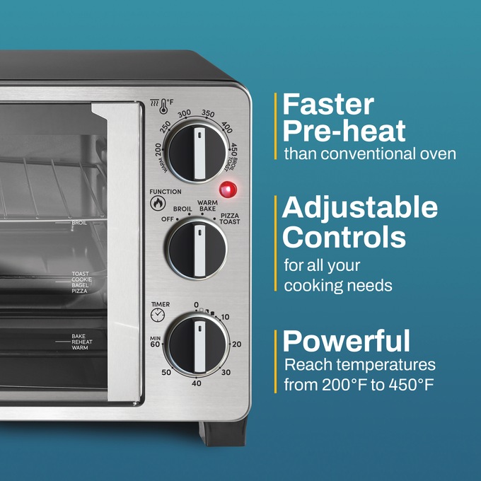 Elite Gourmet Double French Door Toaster Oven, , large
