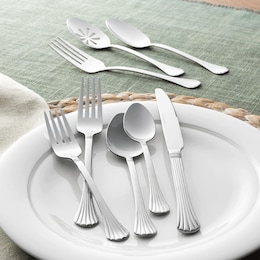 International Silver Cascade 51-Piece Flatware Set, , large